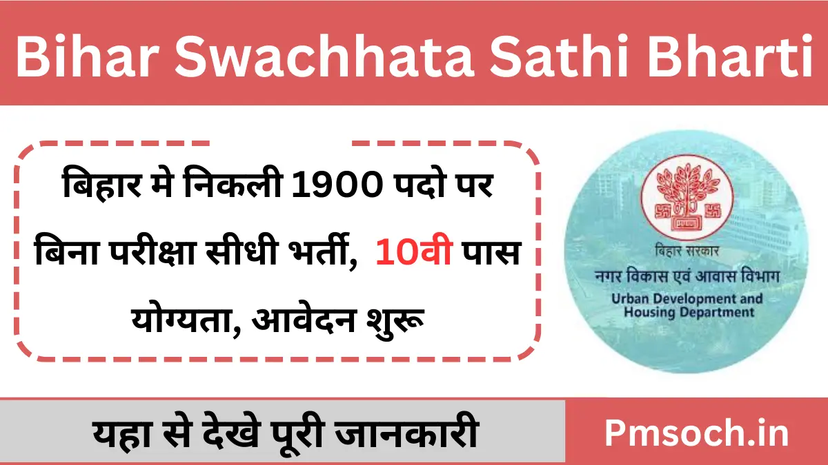 Bihar Swachhata Sathi Bharti 2025