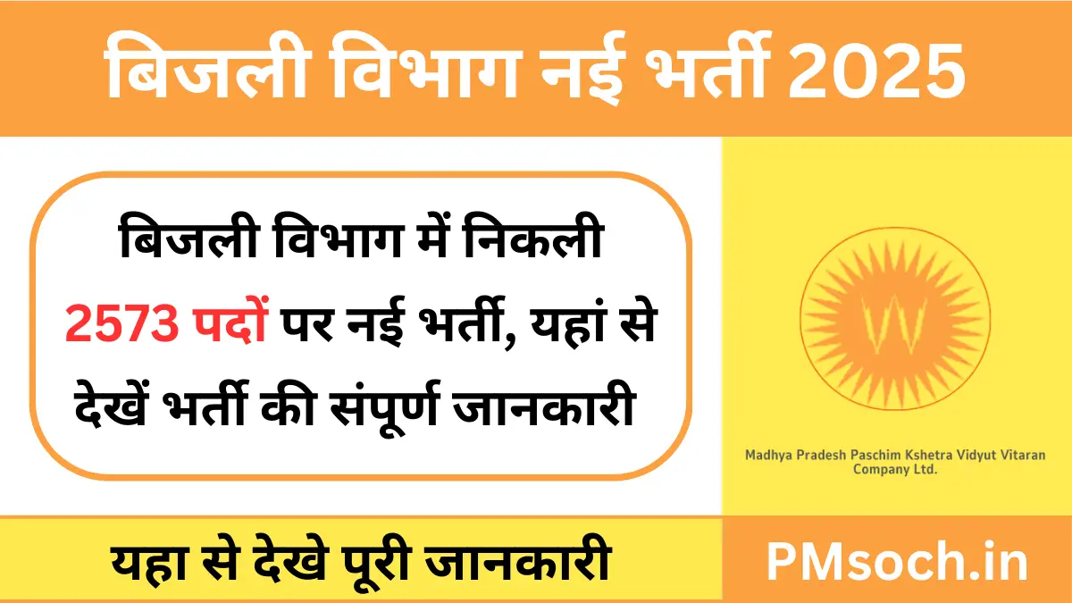 MP Bijli Vibhag New Bharti 2025