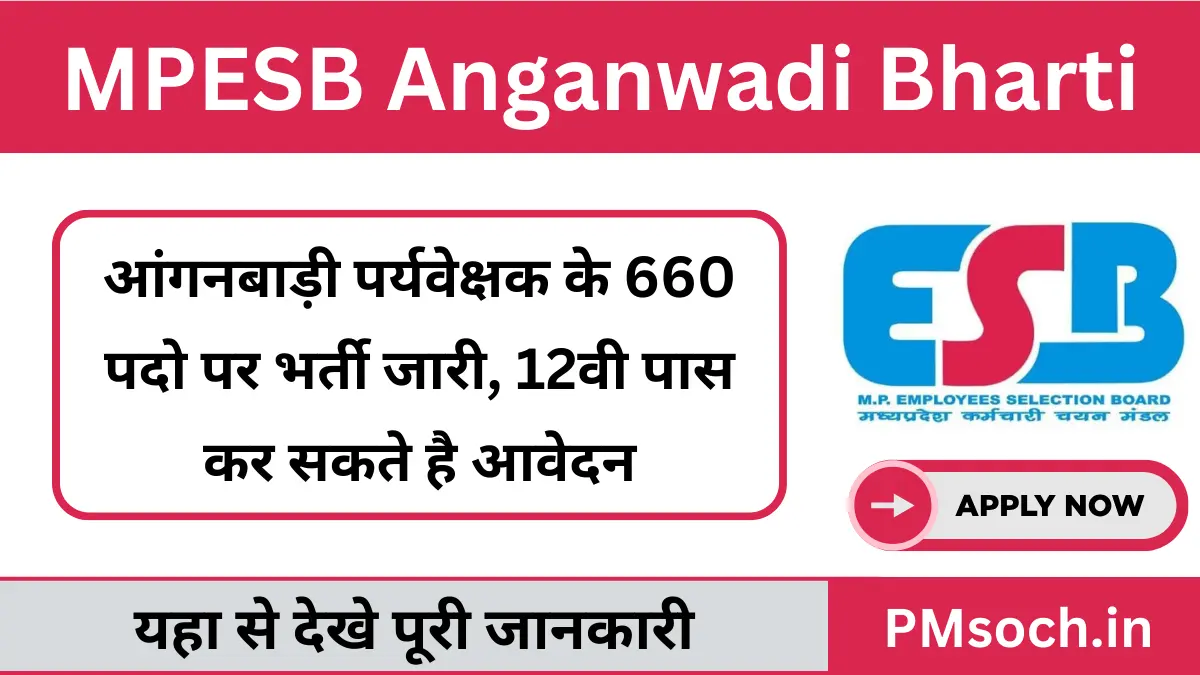 MPESB Anganwadi Bharti 2025